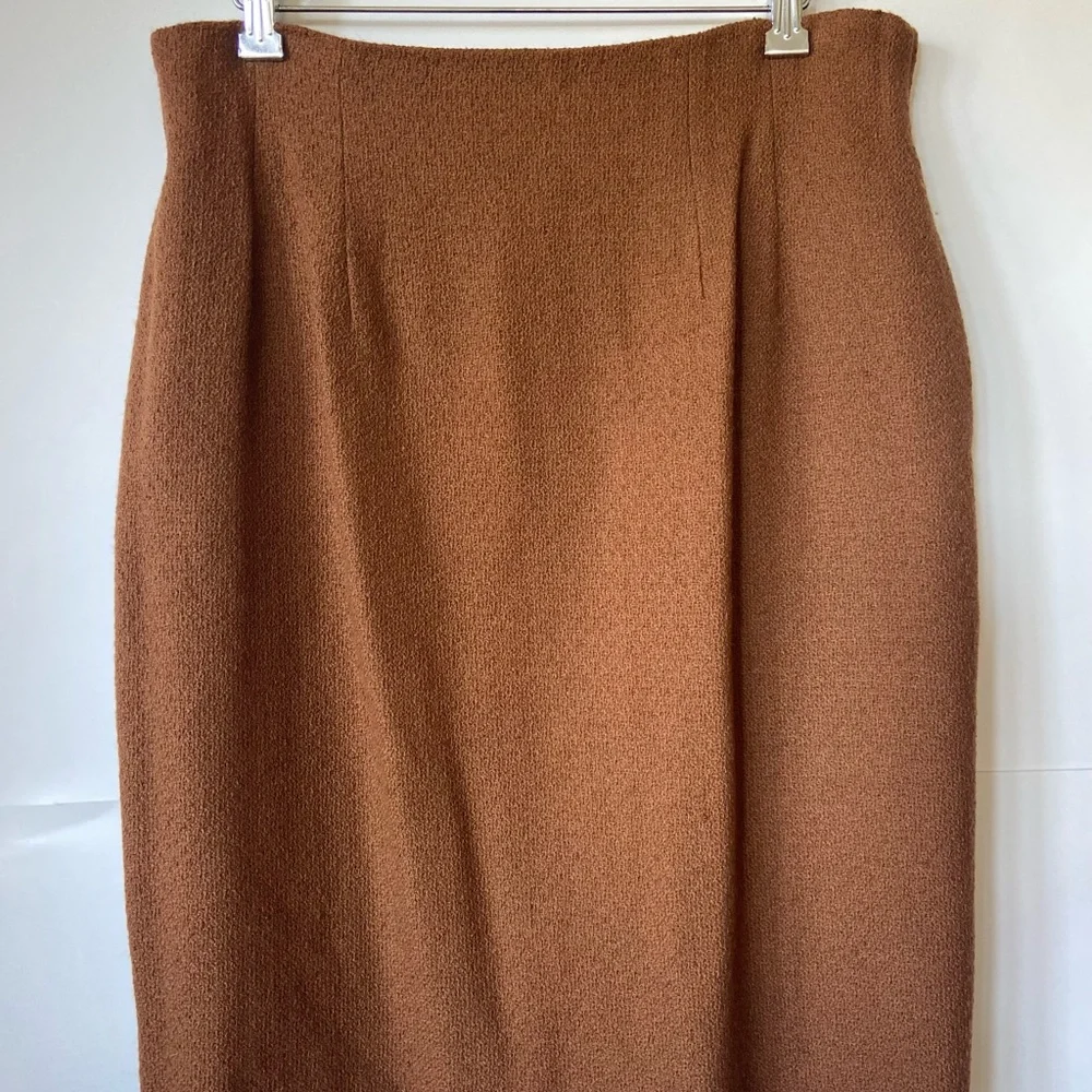 Vintage 1980s Christian Dior 3pc brown mohair suit